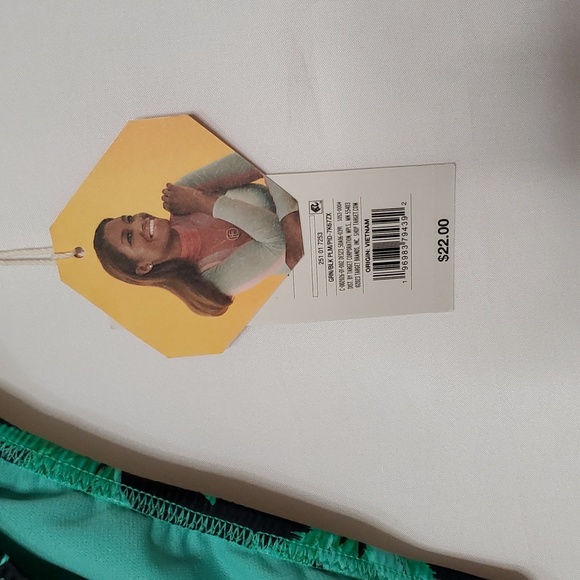 Fe Noel x Target Women's Feathered Palm Print High Leg Cheeky Bikini Bottom - Picture 12 of 16